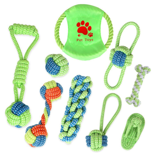 PlayKnots: Set di Corde in Cotone per la Pulizia Dentale dei Cani