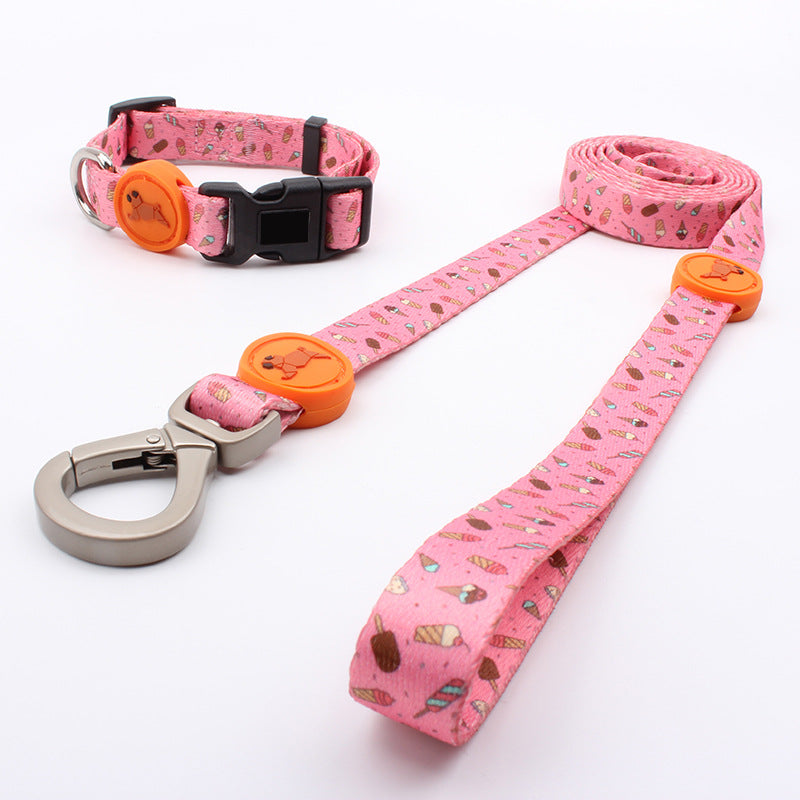 WalkStyle: Set Guinzaglio e Collare Stampati per Cani