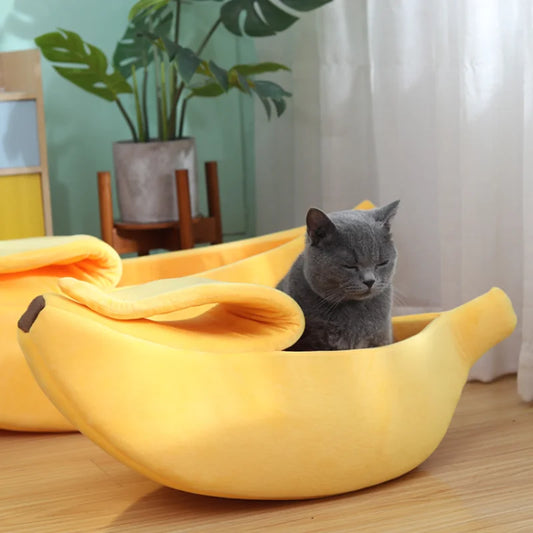 BananaSnug: Cuccia a Forma di Banana per Animali Domestici